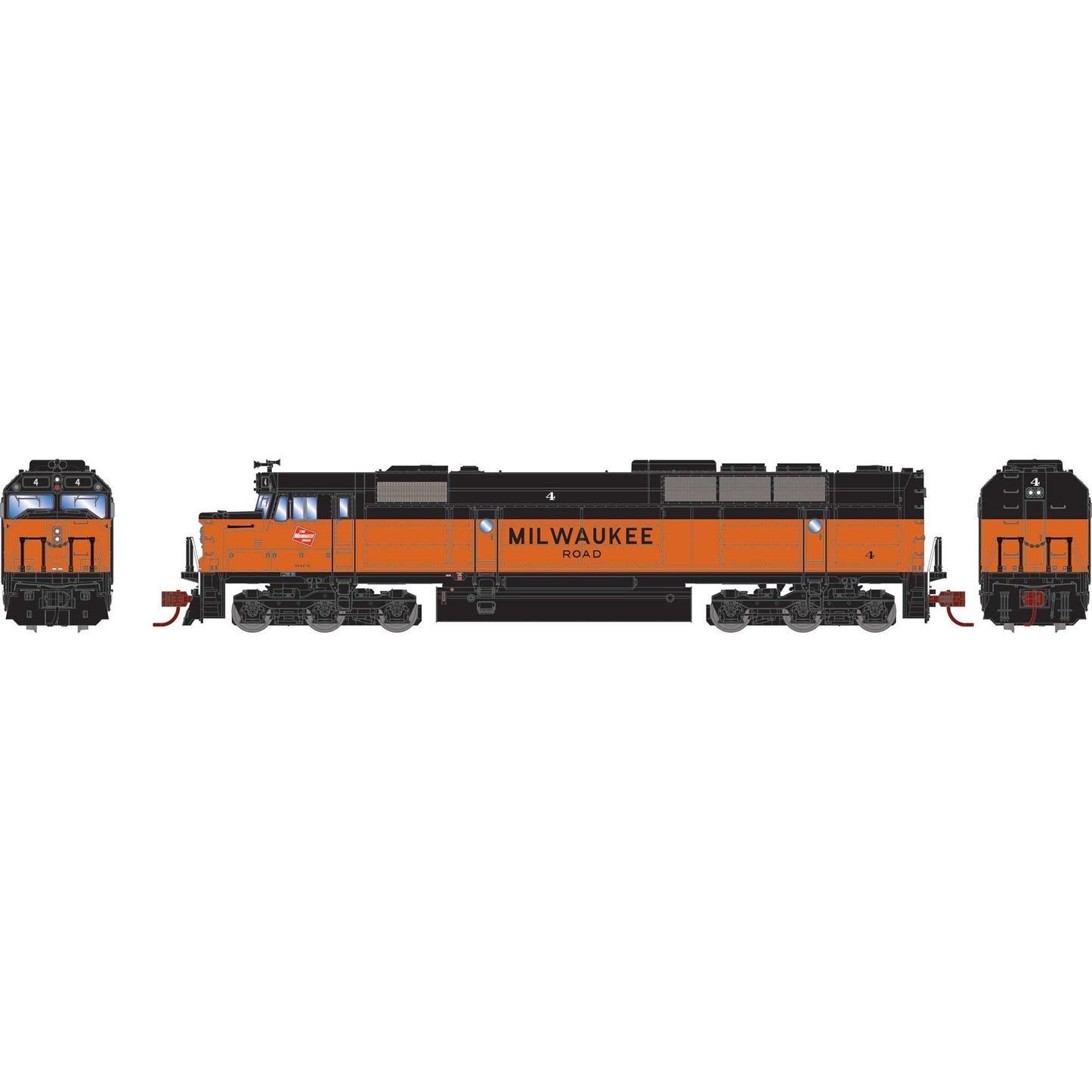 N FP45 Locomotive with DCC & Sound, MILW #4 (ATH19191)