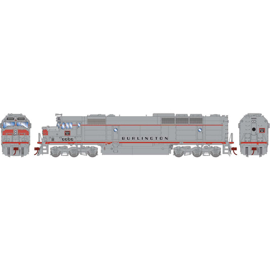 N FP45 Locomotive DCC & Sound CB&Q #9999 (ATH19193)