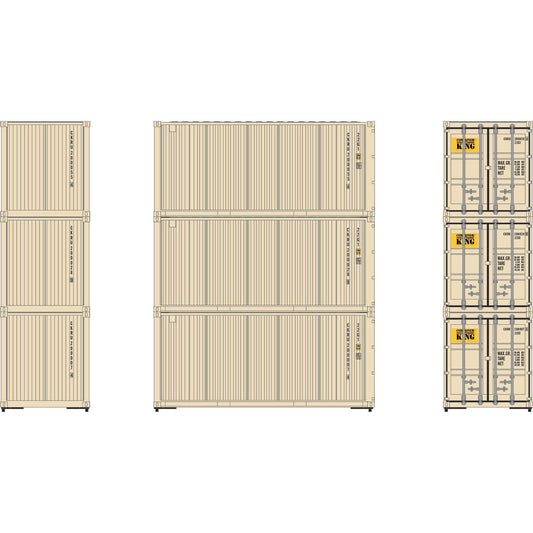 HO RTR 20' Corrugated Container CKRU #2 (ATH27782)