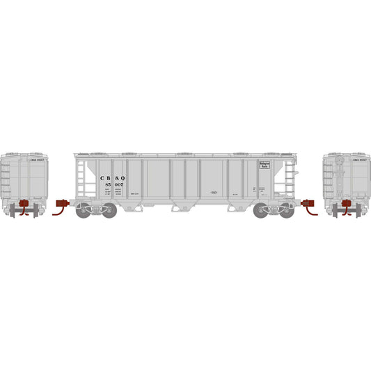 N PS-2 2893 3-Bay Covered Hopper CB&Q #85007 (ATH28349)