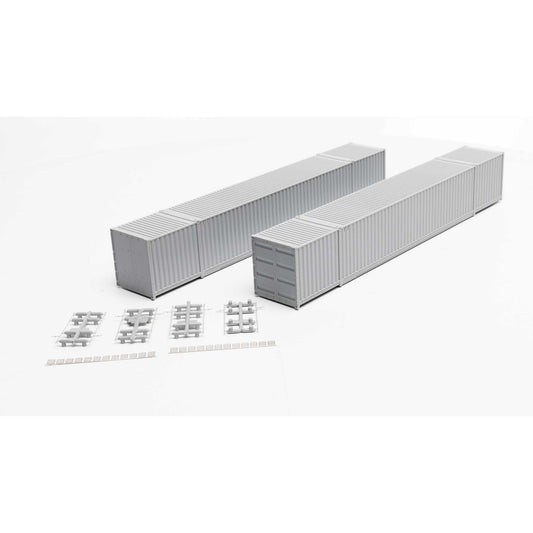 HO 60' Container CDAU Kit Undecorated (2) (ATH28538)