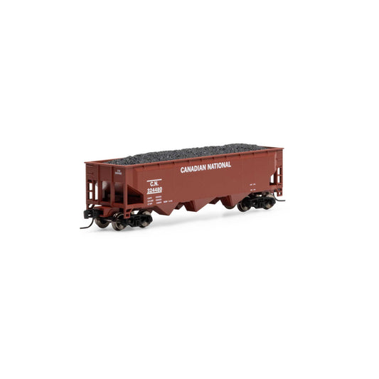 N 40' Offset Coal Hopper with Load - CN #324480 (ATH28570)
