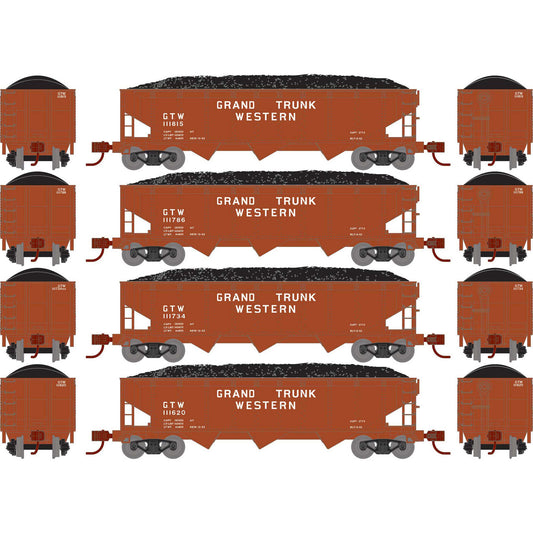 N 40' Offset Coal Hopper with Load, GTW #1 (ATH28574)