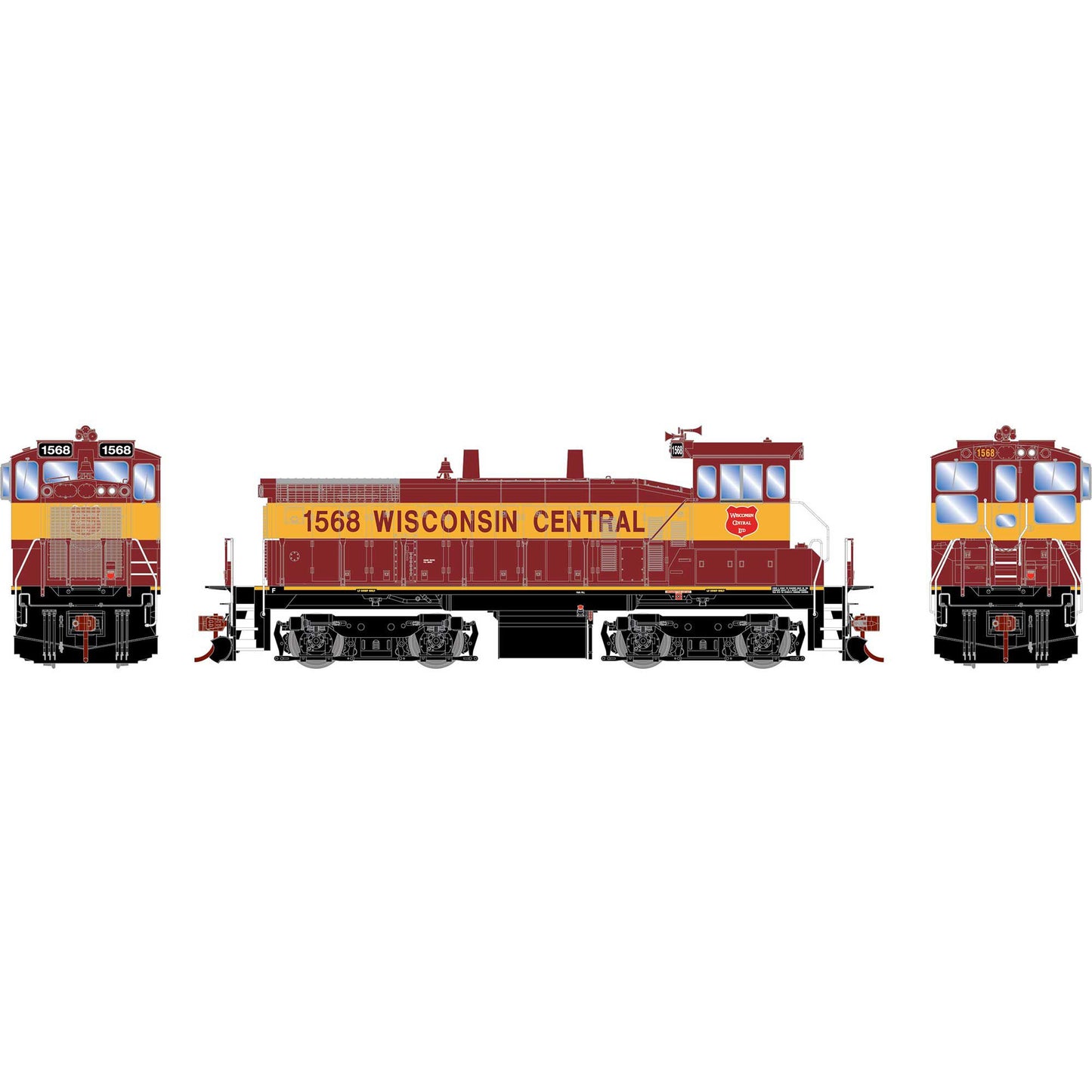 HO RTR SW1500 Wisconsin Central #1568 (ATH28657)