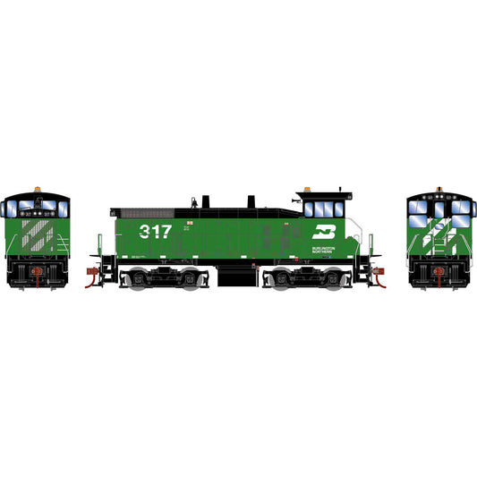 HO RTR SW1500 Burlington Northern #317 Locomotive (ATH28666)