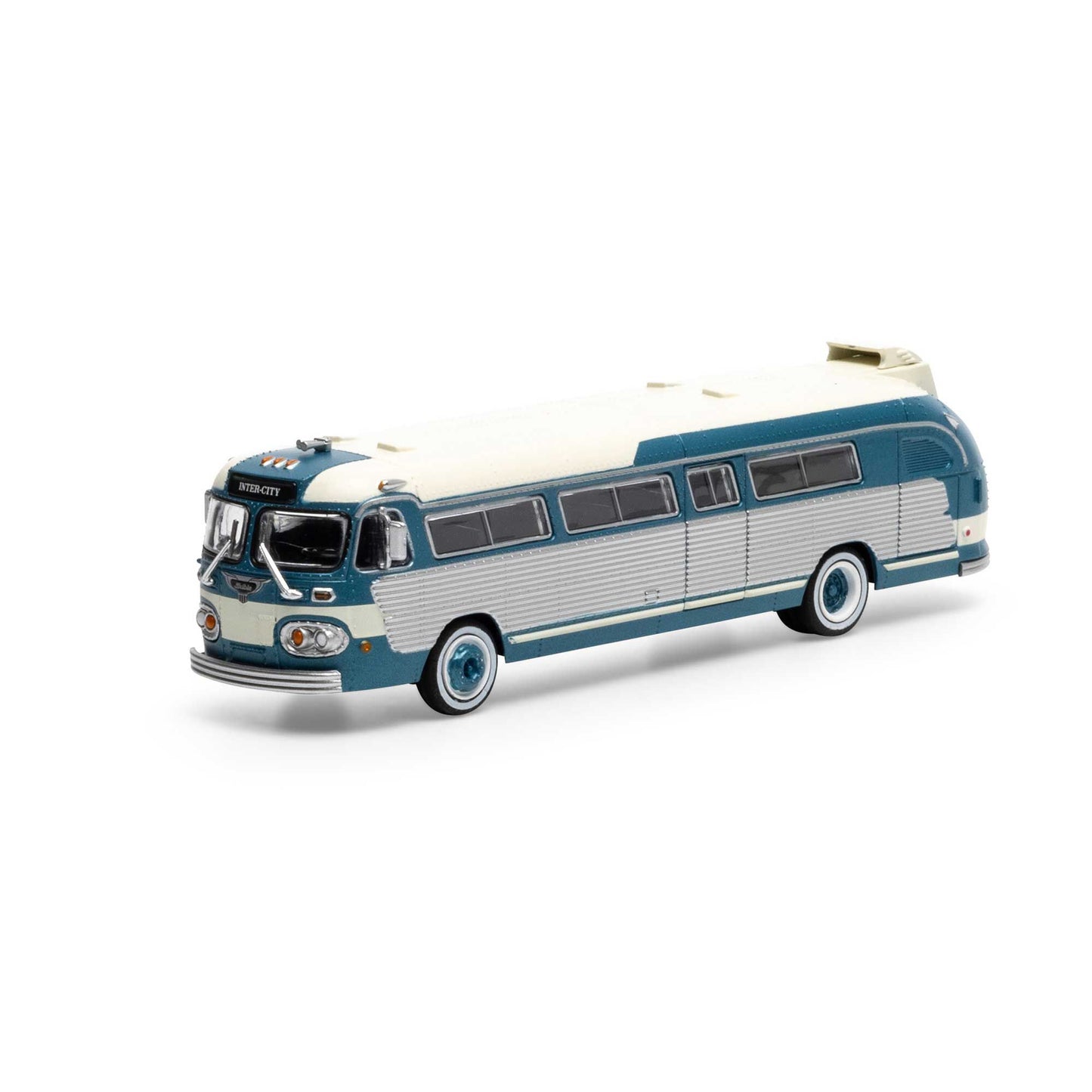 HO Intercity Bus Teal and Cream (ATH29071)