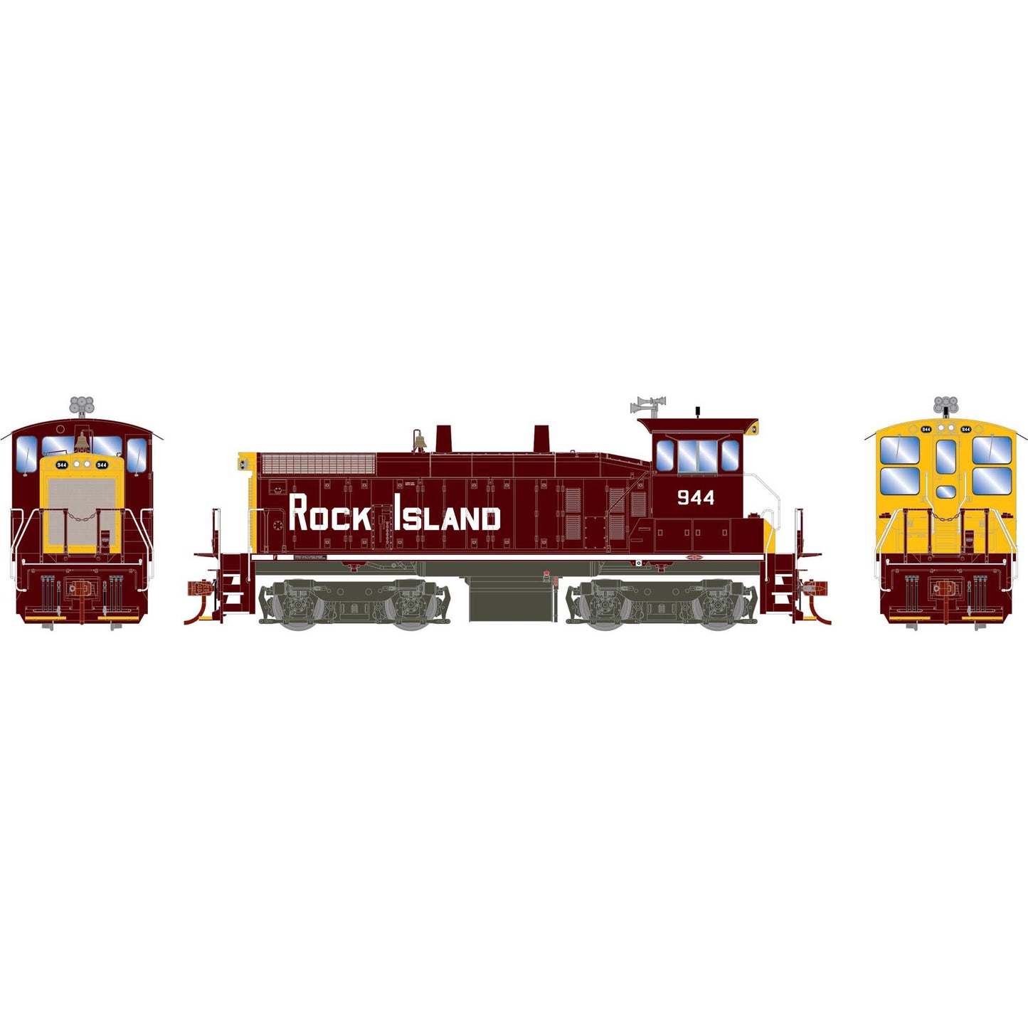 HO SW1500 Locomotive Rock Island #944 (ATH29663)