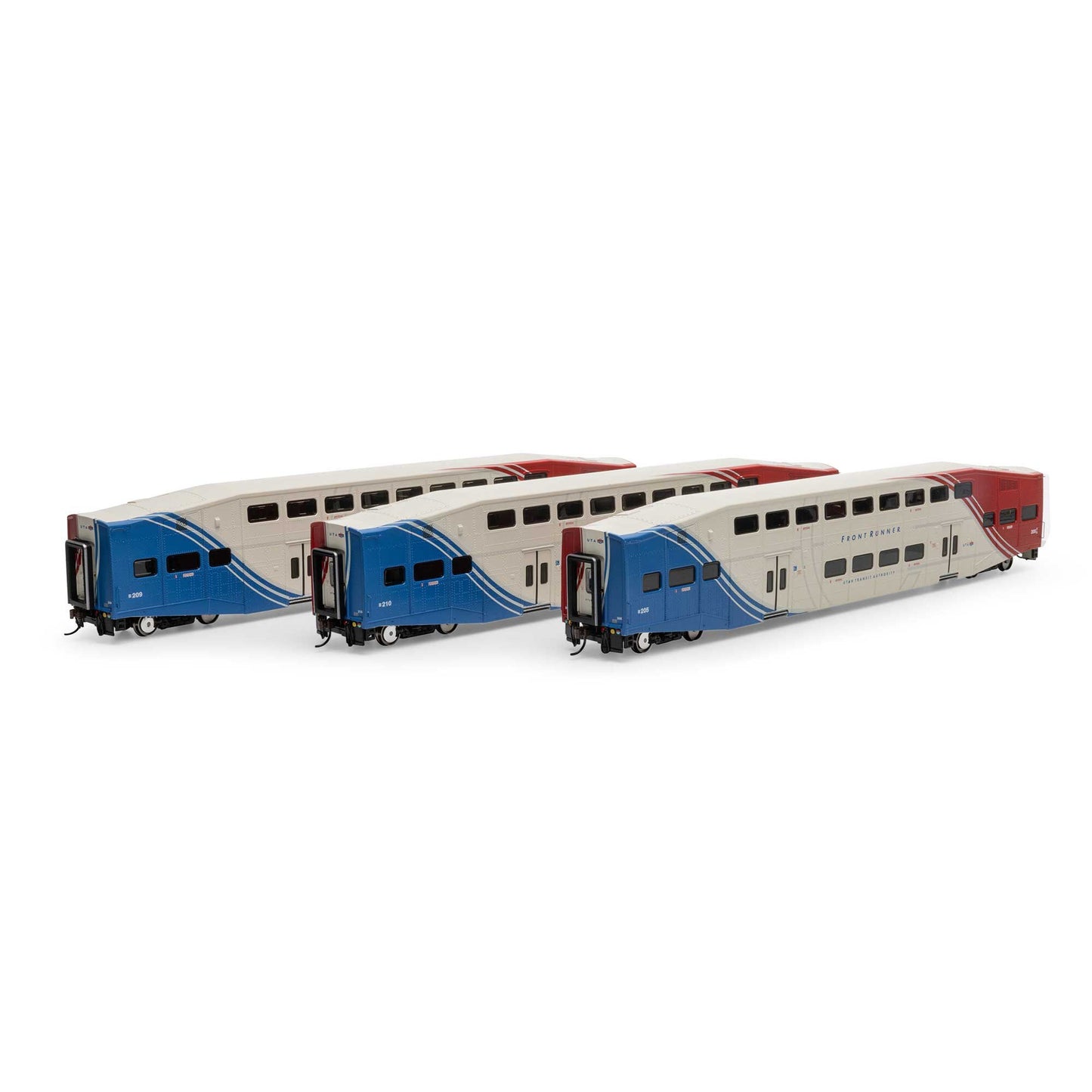 HO Bombardier Coach UTAX #205 #209 #210 (ATH29709)