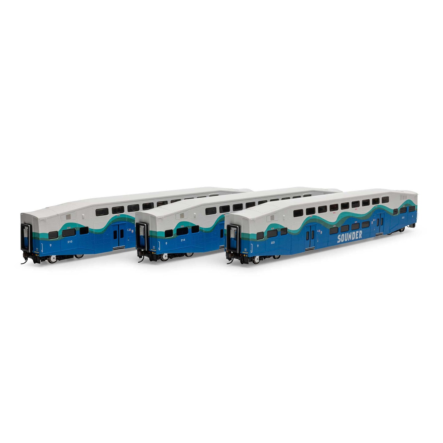 HO Bombardier Passenger Control BiLevel Coaches (ATH29711)
