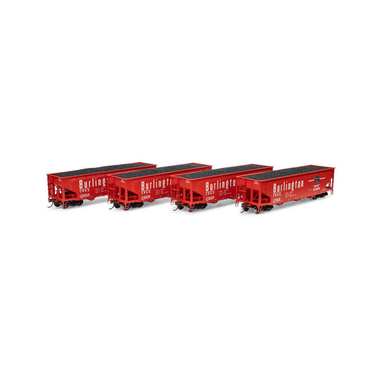 HO 40' Offset Coal Hopper with Load, CB&Q #1 (ATH33081)
