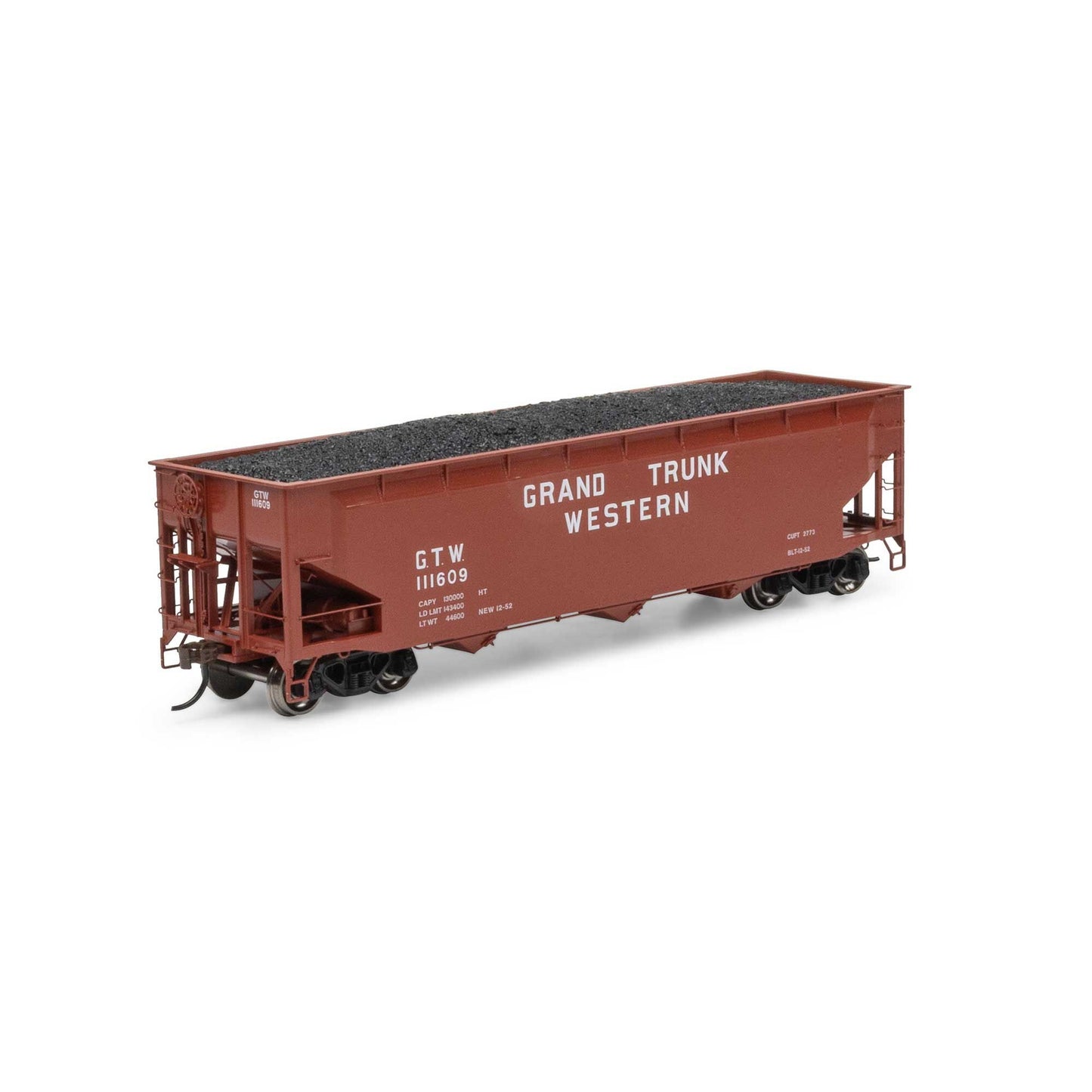 HO 40' Offset Coal Hopper with Load GTW #111609 (ATH33086)