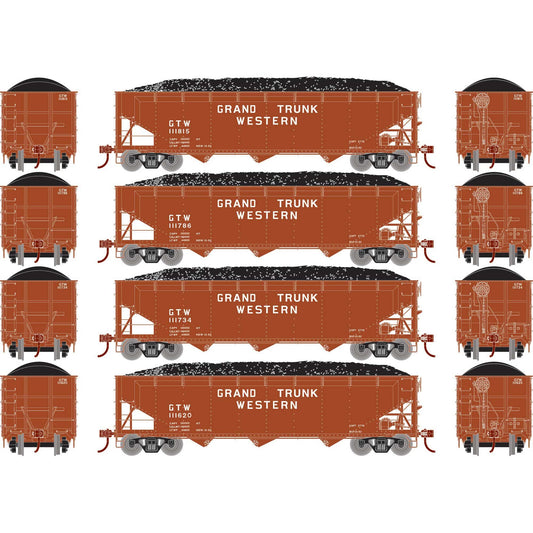 HO 40' Offset Coal Hopper with Load, GTW #1 (ATH33087)