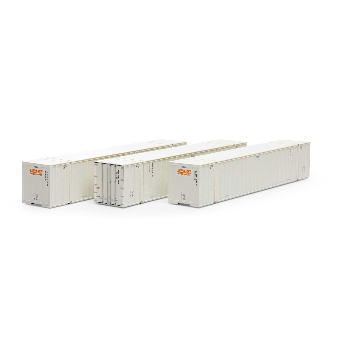 HO RTR 53' Stoughton Containers Schneider # 1 (ATH40128)