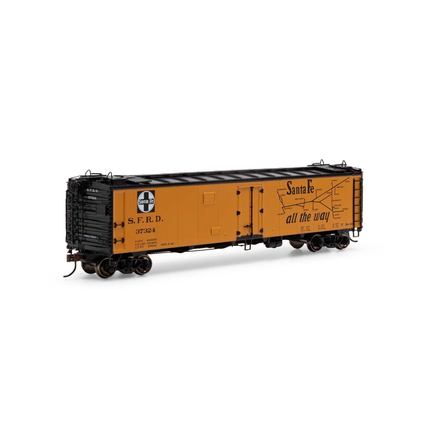 HO 50' Ice Bunker Reefer SFRD #37324 (ATH50025)