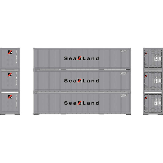 HO 40' Smooth Side Containers SEAU #2 (3) (ATH63392)