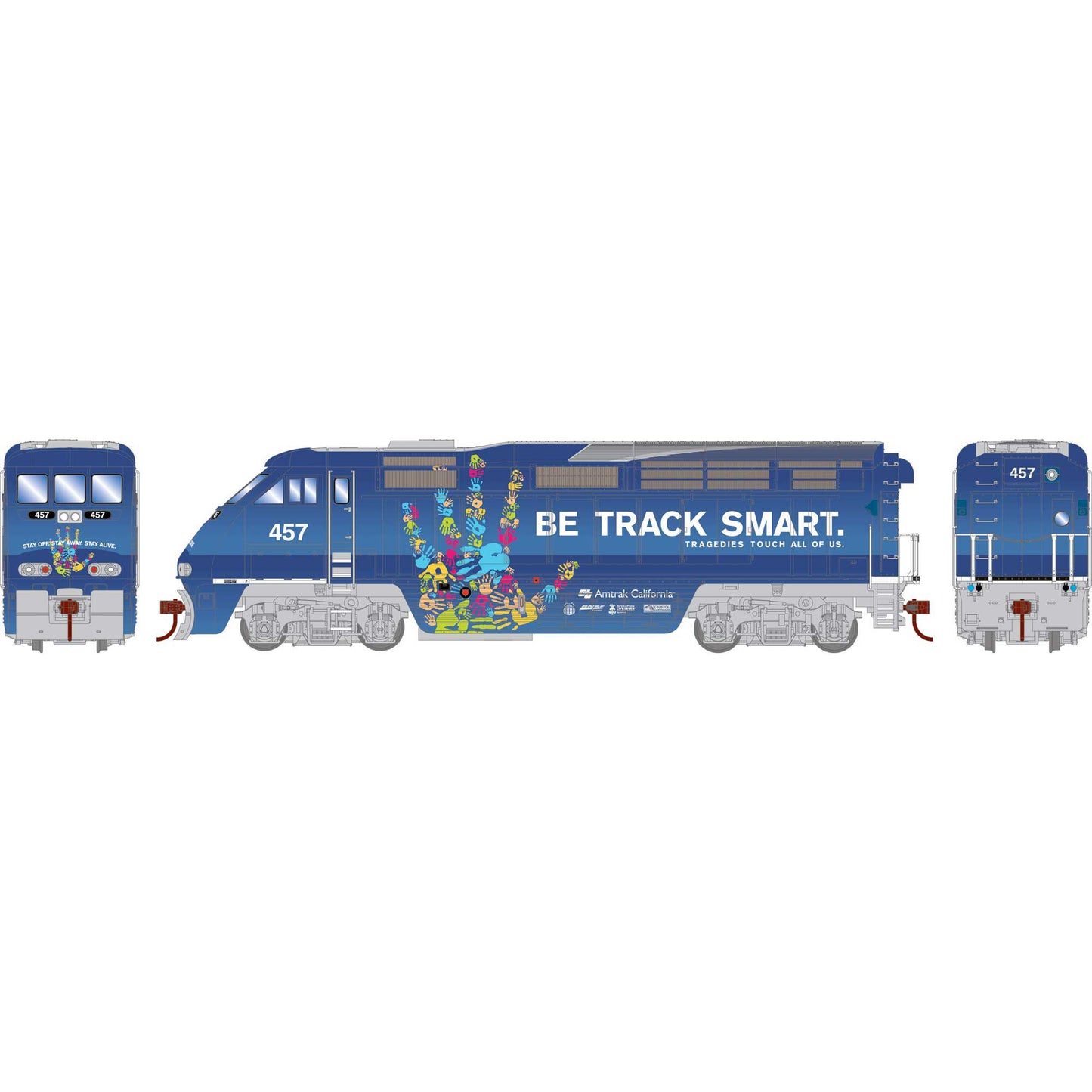 HO RTR F59PHI Diesel Locomotive with DCC & Sound Amtrak #457 (ATH64726)