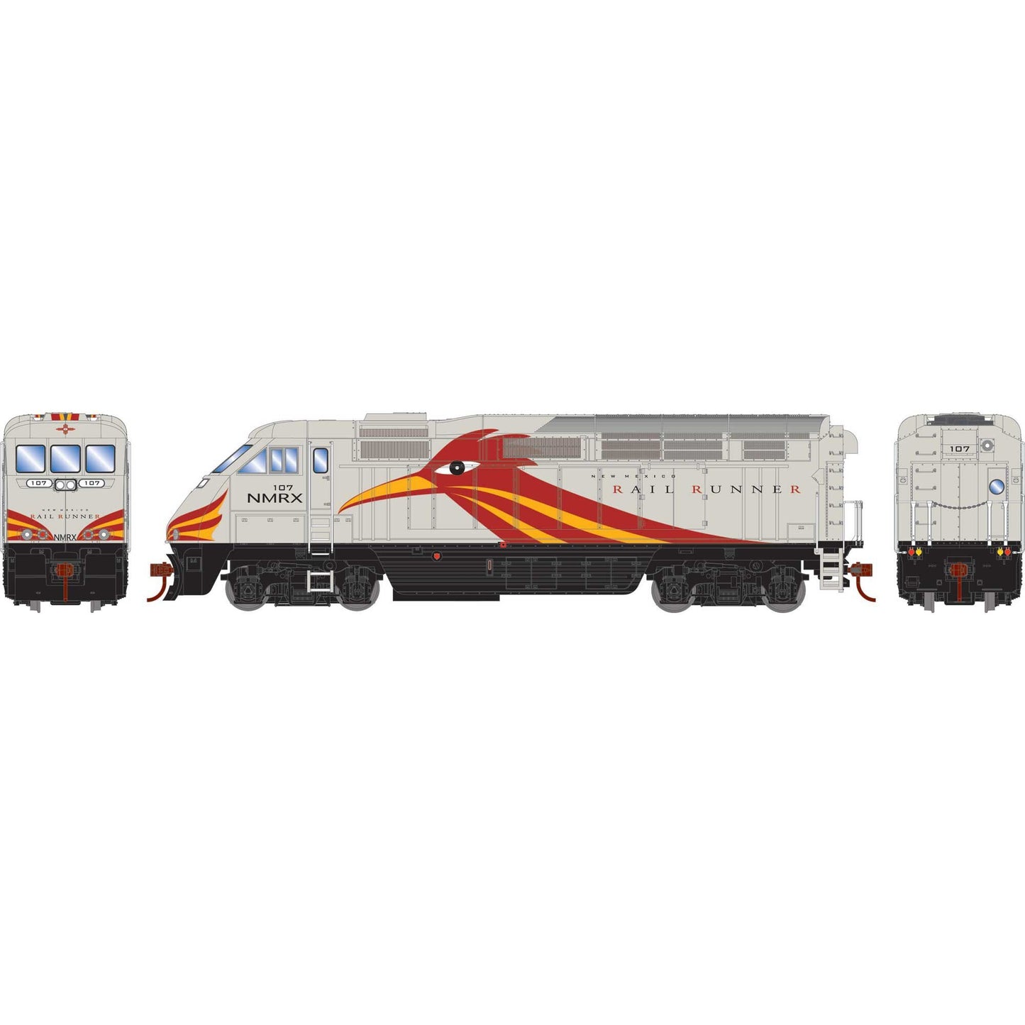 HO F59PHI Locomotive NMRX #107 (ATH64855)