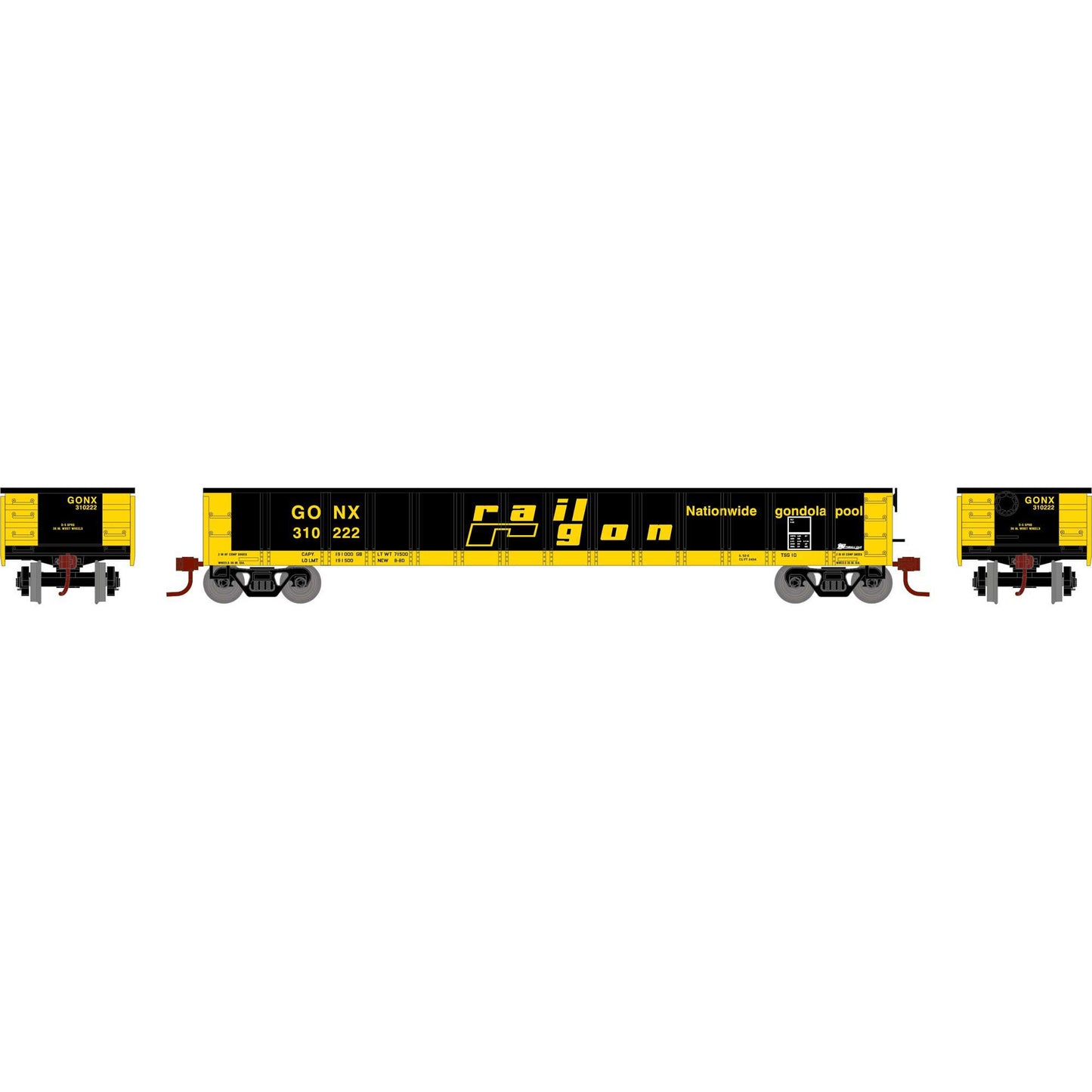 N 52' Mill Gondola GONX #310222 (ATH6618)
