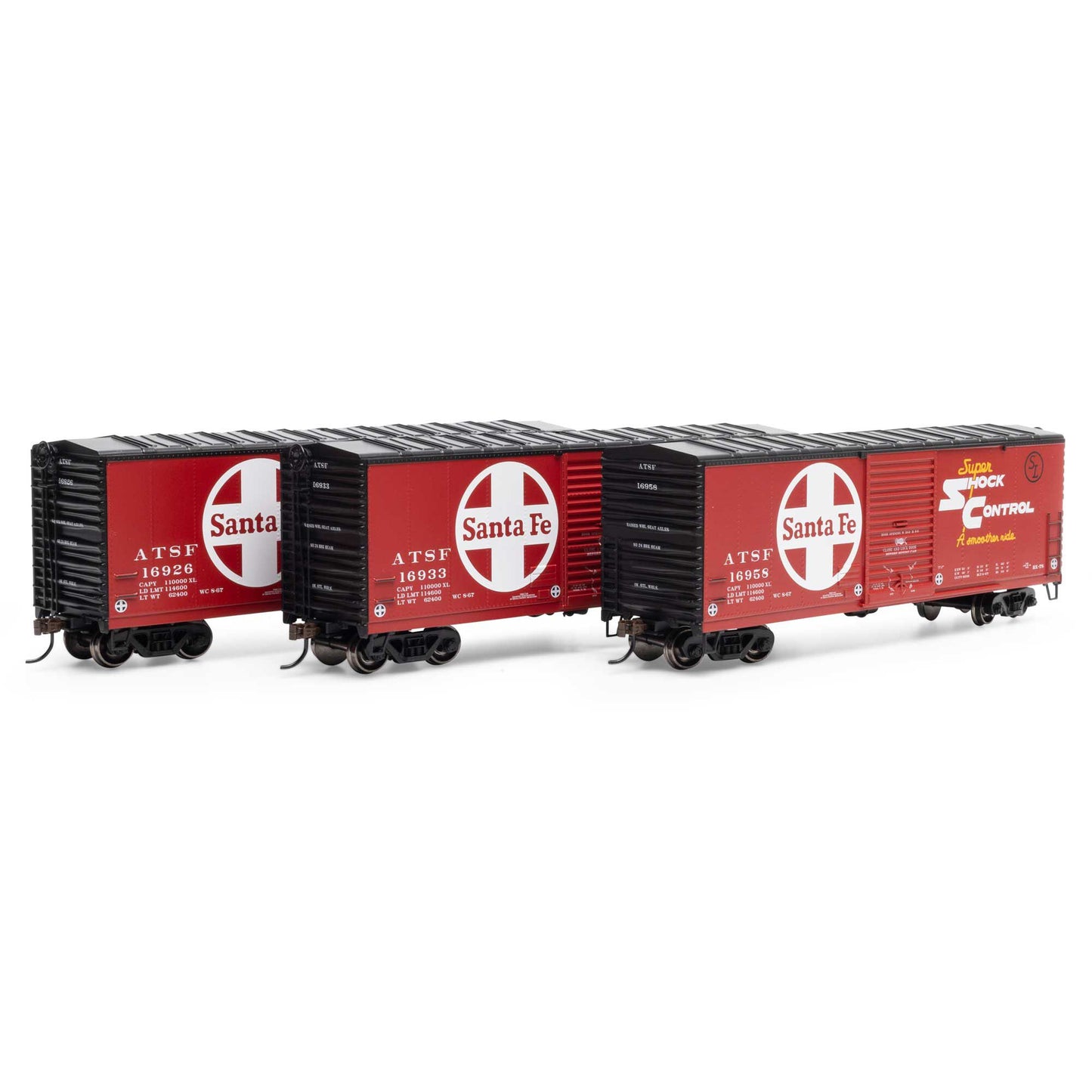 HO 40' Modern Box Car ATSF #16926 #16933 #16958 (ATH69435)