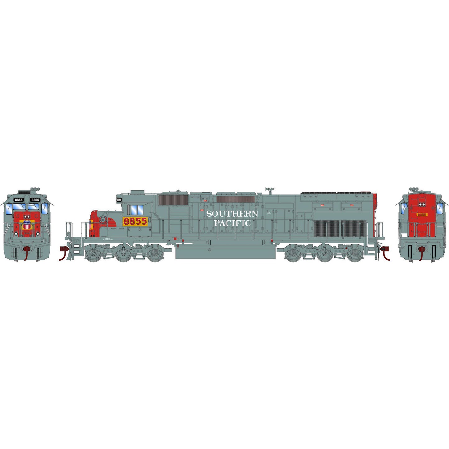 HO SD40T-2 Locomotive PFG/UP #8855 (ATH71746)