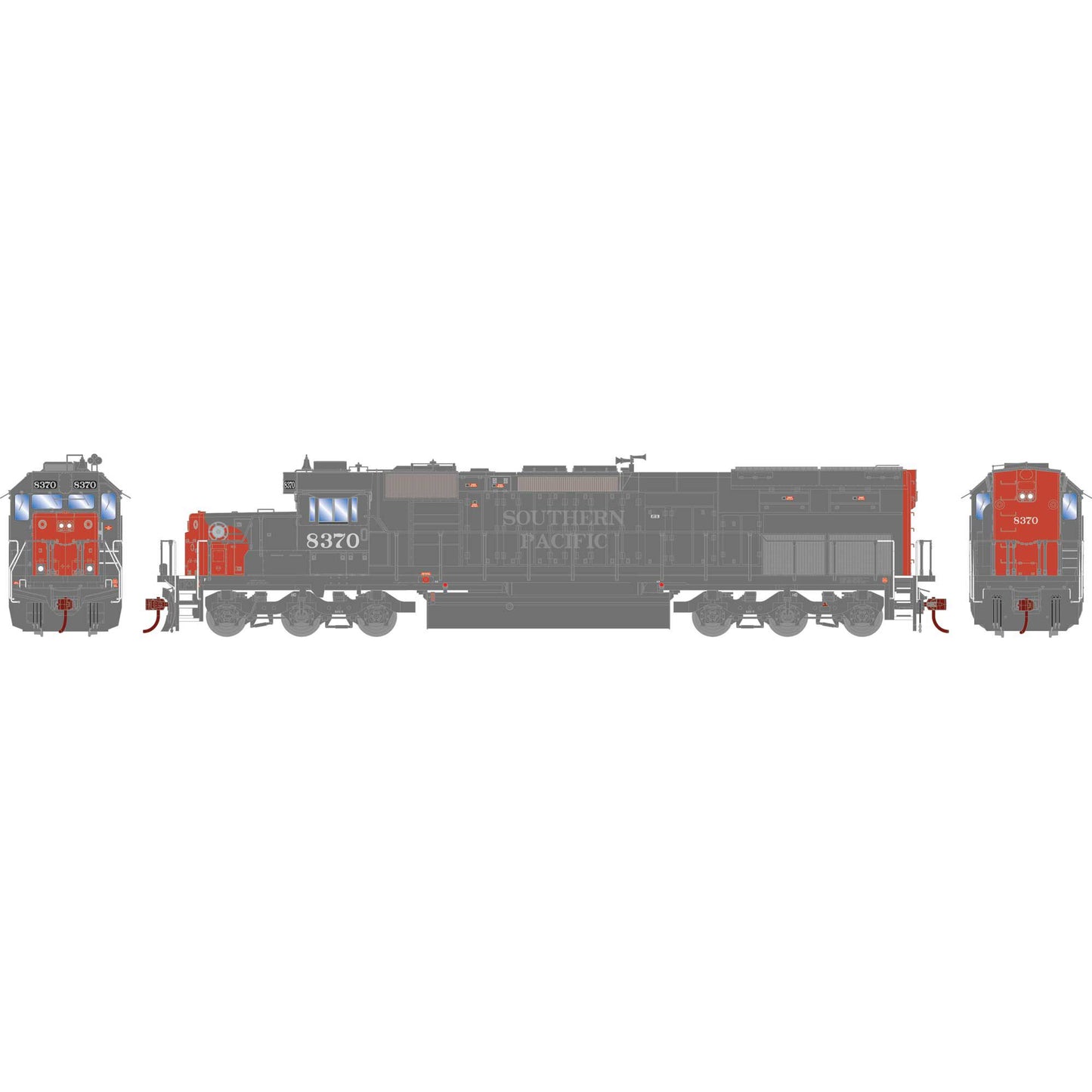 HO RTR SD40T-2 Southern Pacific #8370 Locomotive (ATH72066)