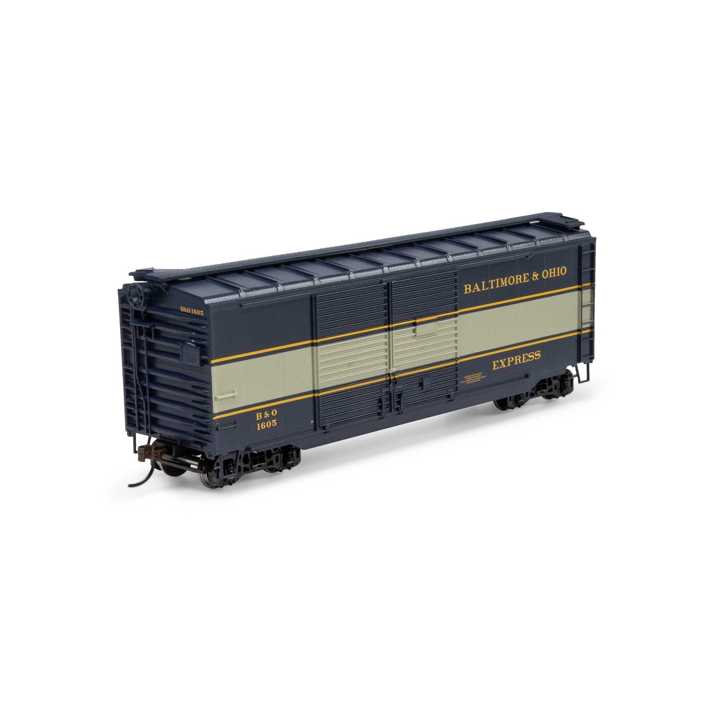 HO 40' Express Boxcar B&O #1605 Plastic Model (ATH72250)
