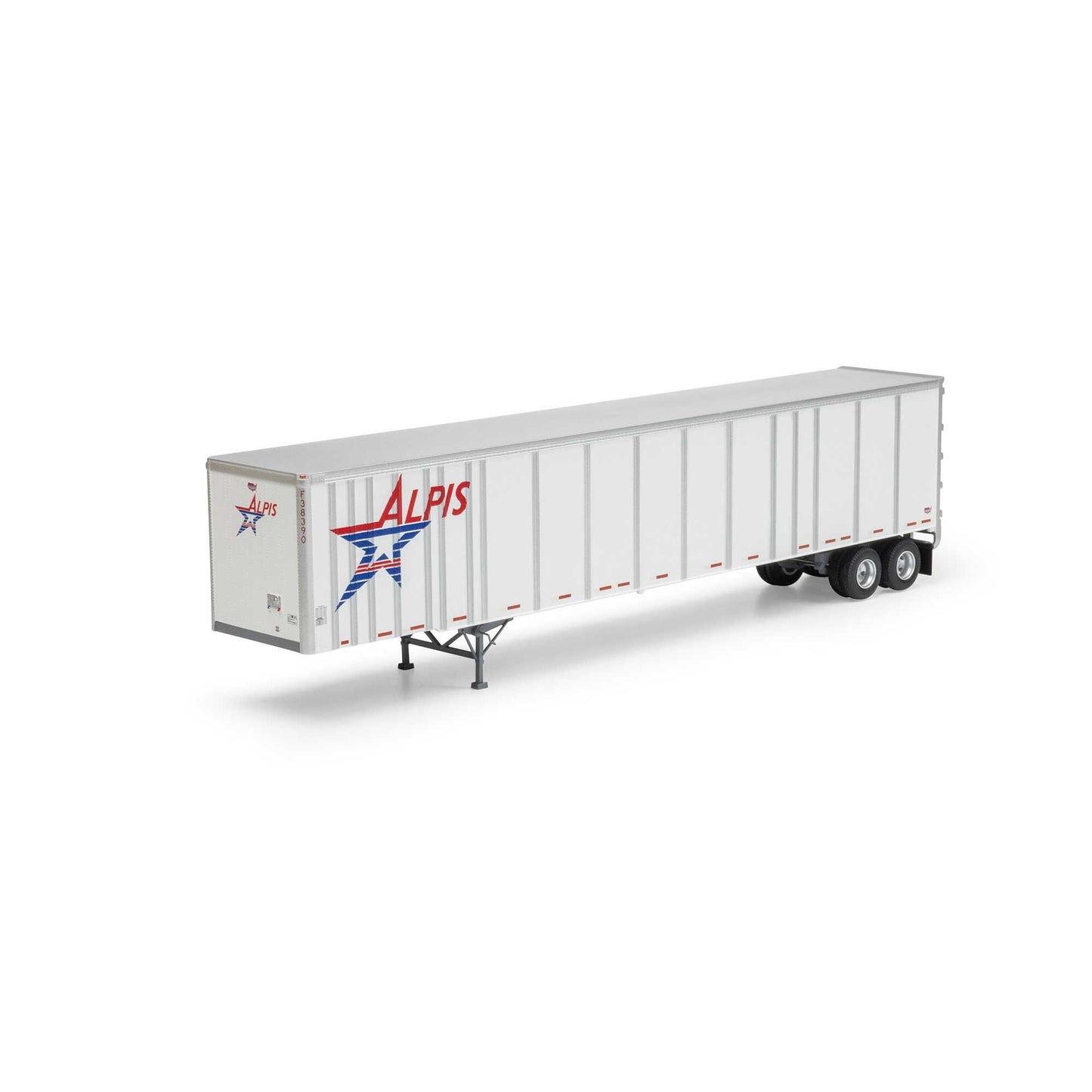 HO 53' Wabash Plate Trailer Plastic Model (ATH72825)