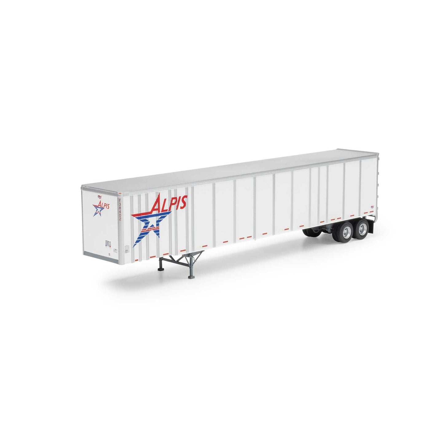 HO 53' Wabash Plate Trailer Plastic Model (ATH72826)