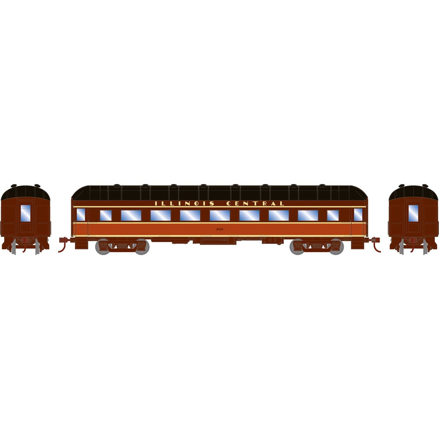 HO RTR Arch Roof Coach IC #2121 (ATH73033)