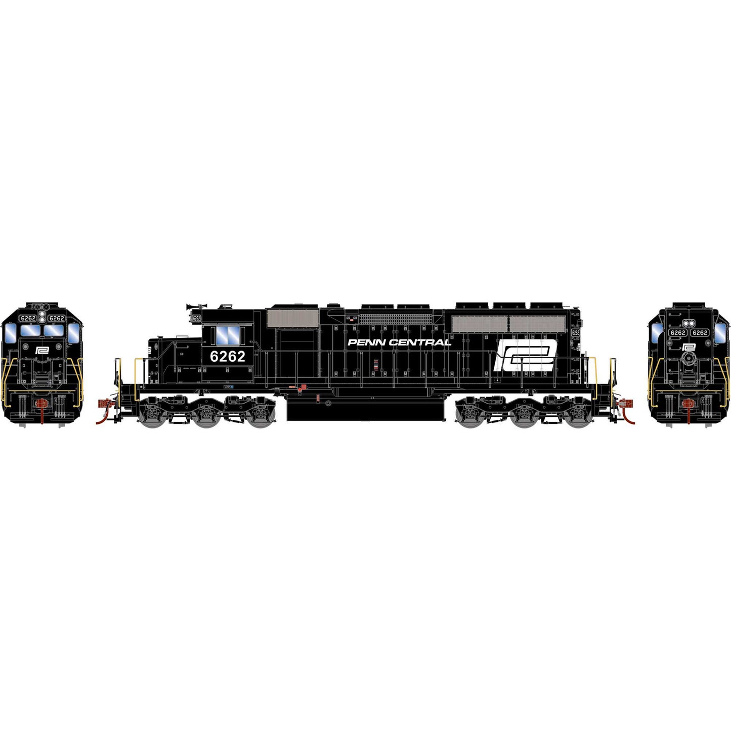 HO SD40 Locomotive PC #6262 (ATH73644)