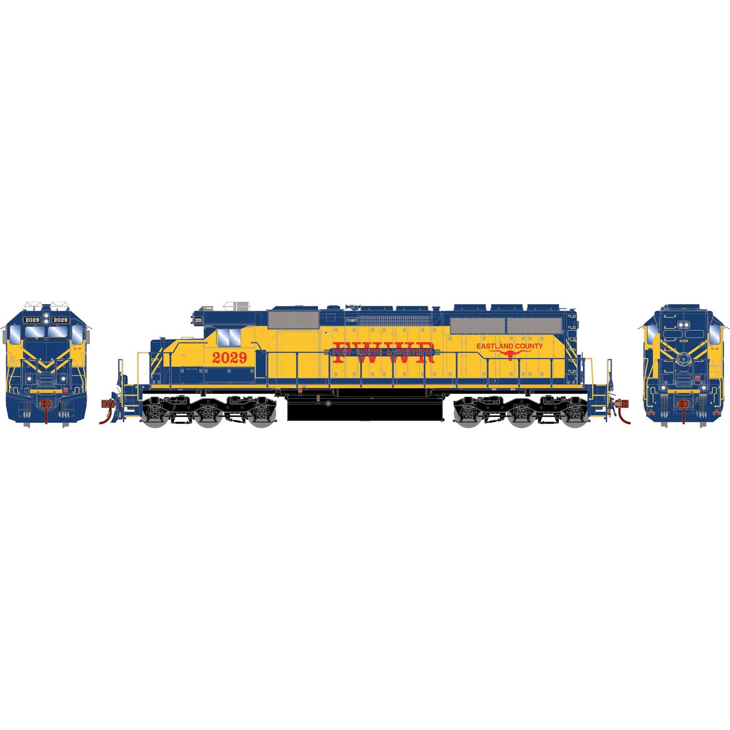 HO SD40 Locomotive FWWR 2029 (ATH73645)