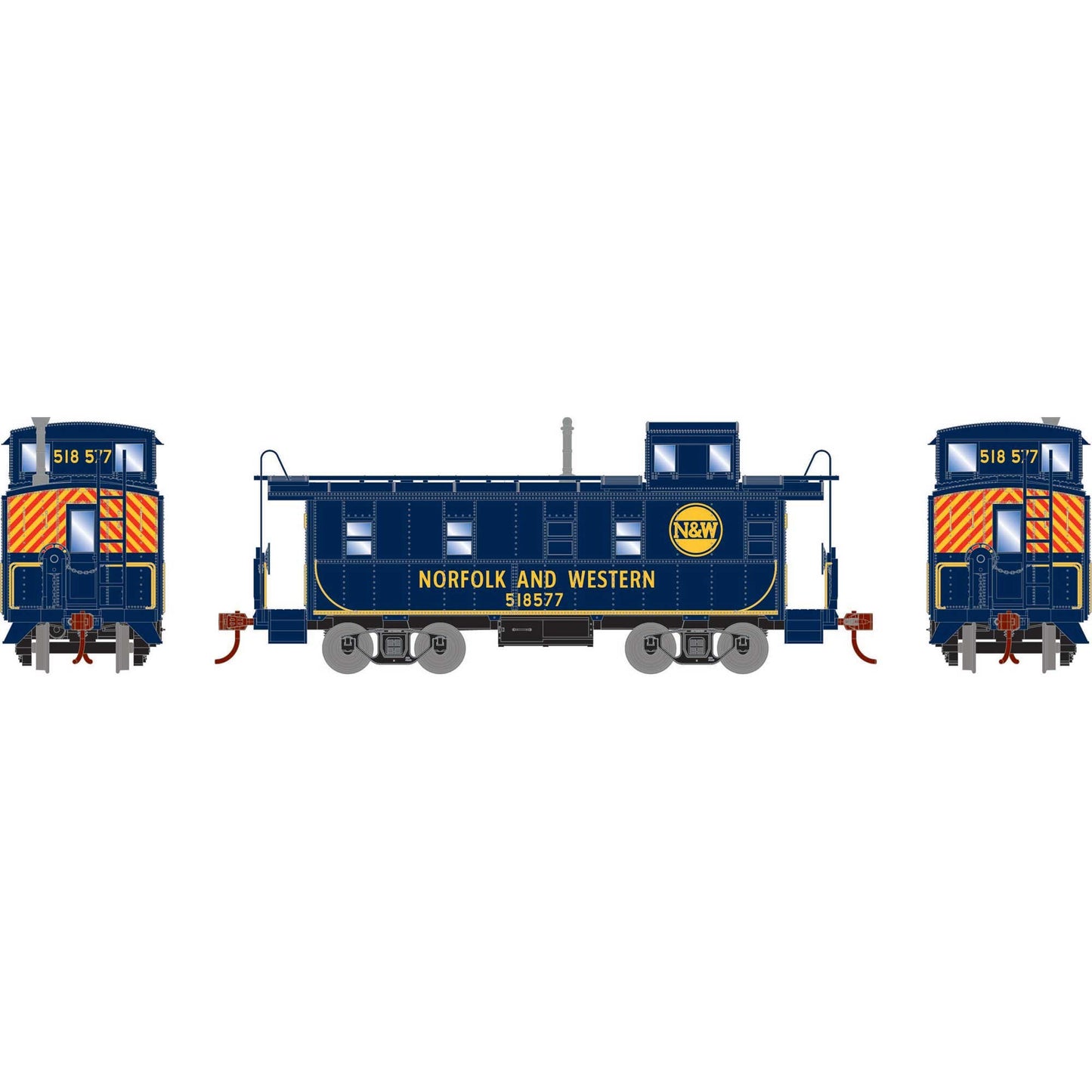 HO Cupola Caboose N&W #518577 (ATH74031)
