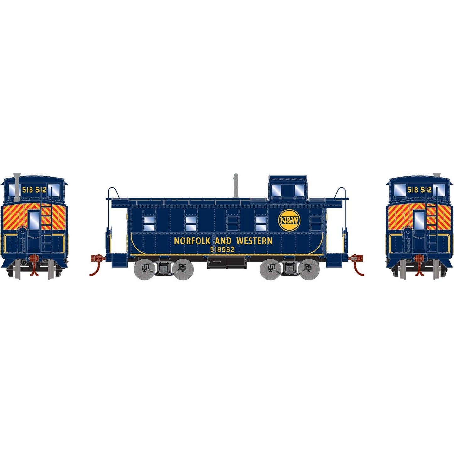 HO Cupola Caboose N&W #518582 (ATH74032)