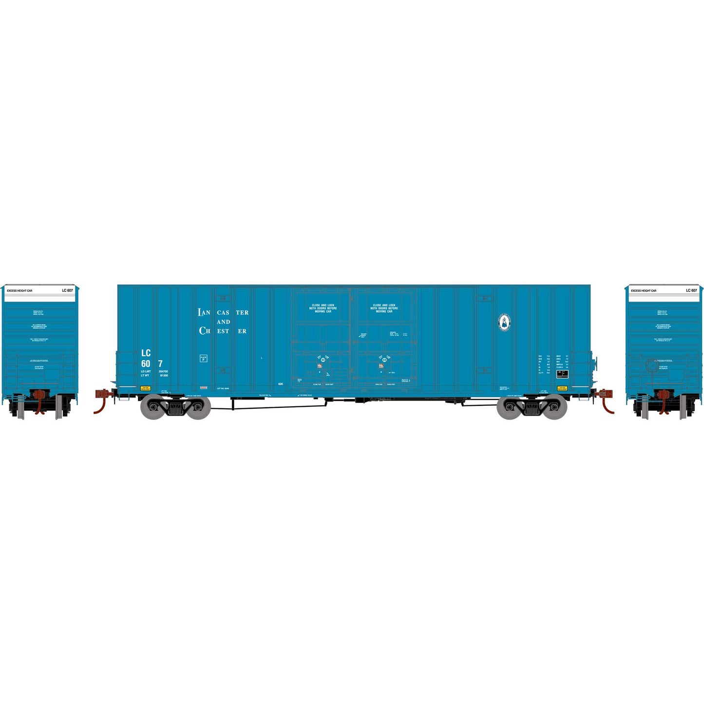 HO 60' Gunderson Box, L&C #607 Plastic Model (ATH75321)