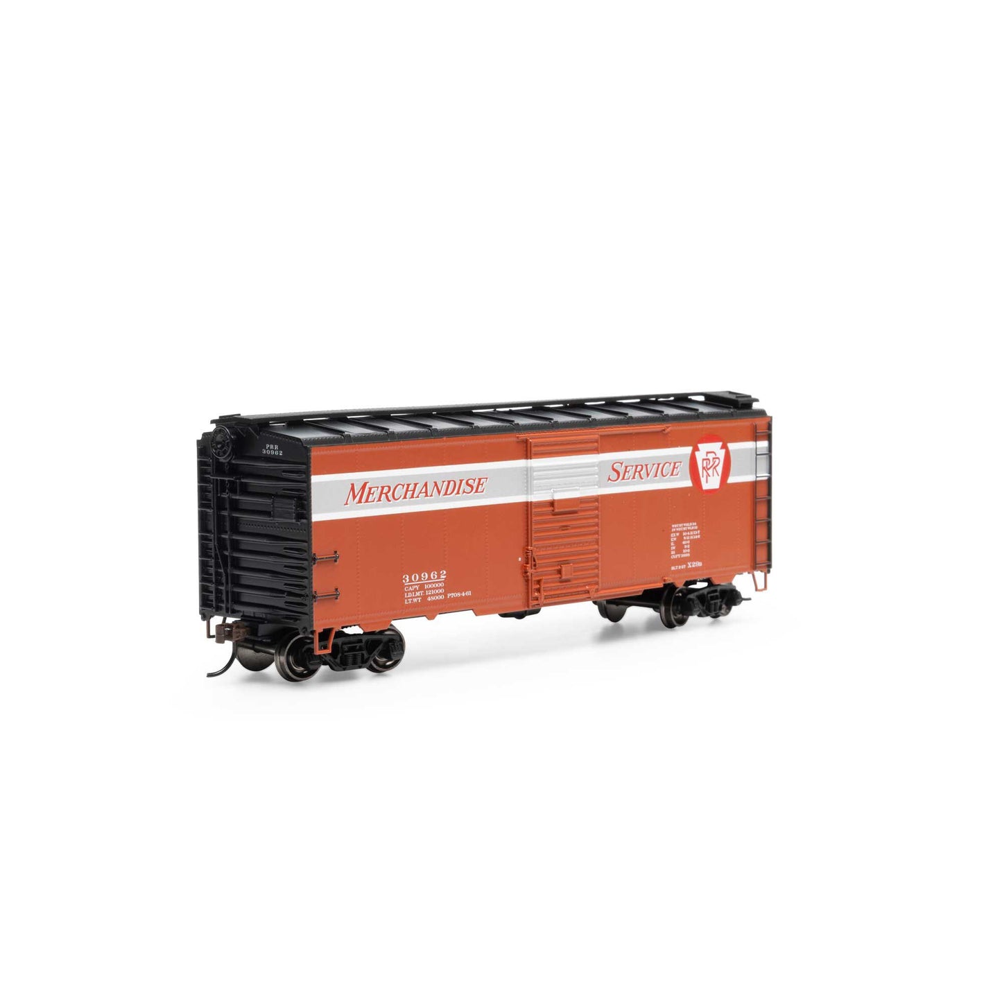 HO 40' Youngstown Door Box PRR #30962 Plastic Model (ATH75344)
