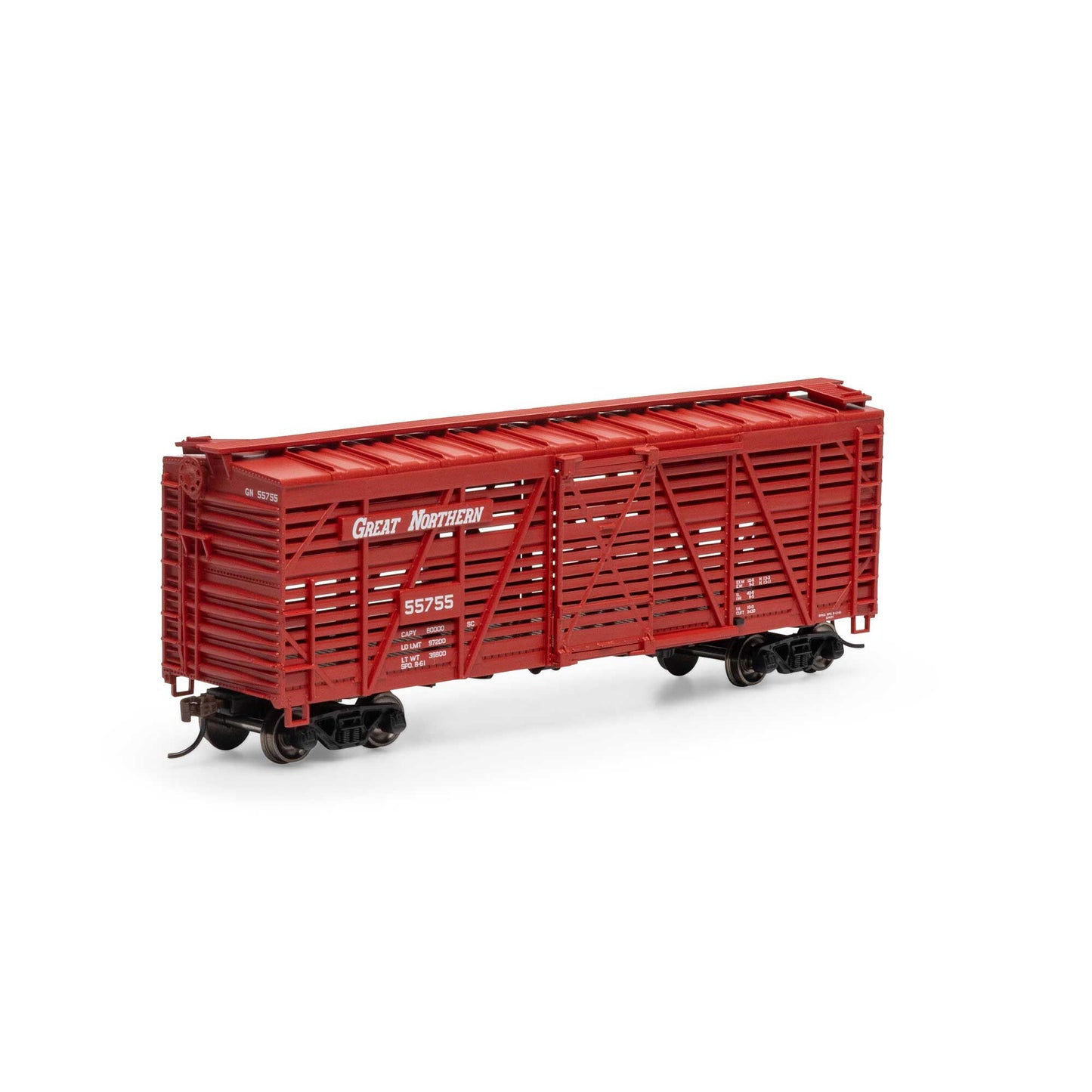 HO 40' Stock Car GN #55755 Plastic Model (ATH75998)