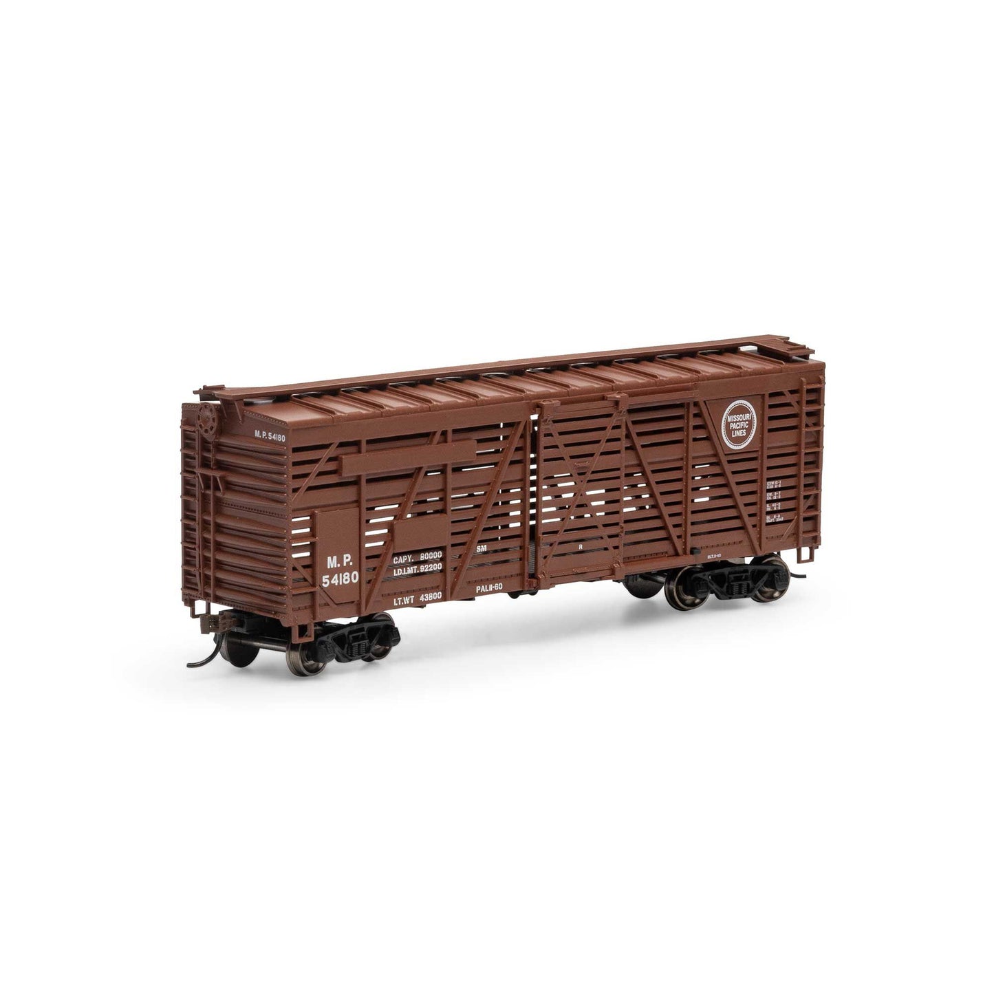 HO 40' Stock Car Model MP #54180 Plastic Model (ATH76002)