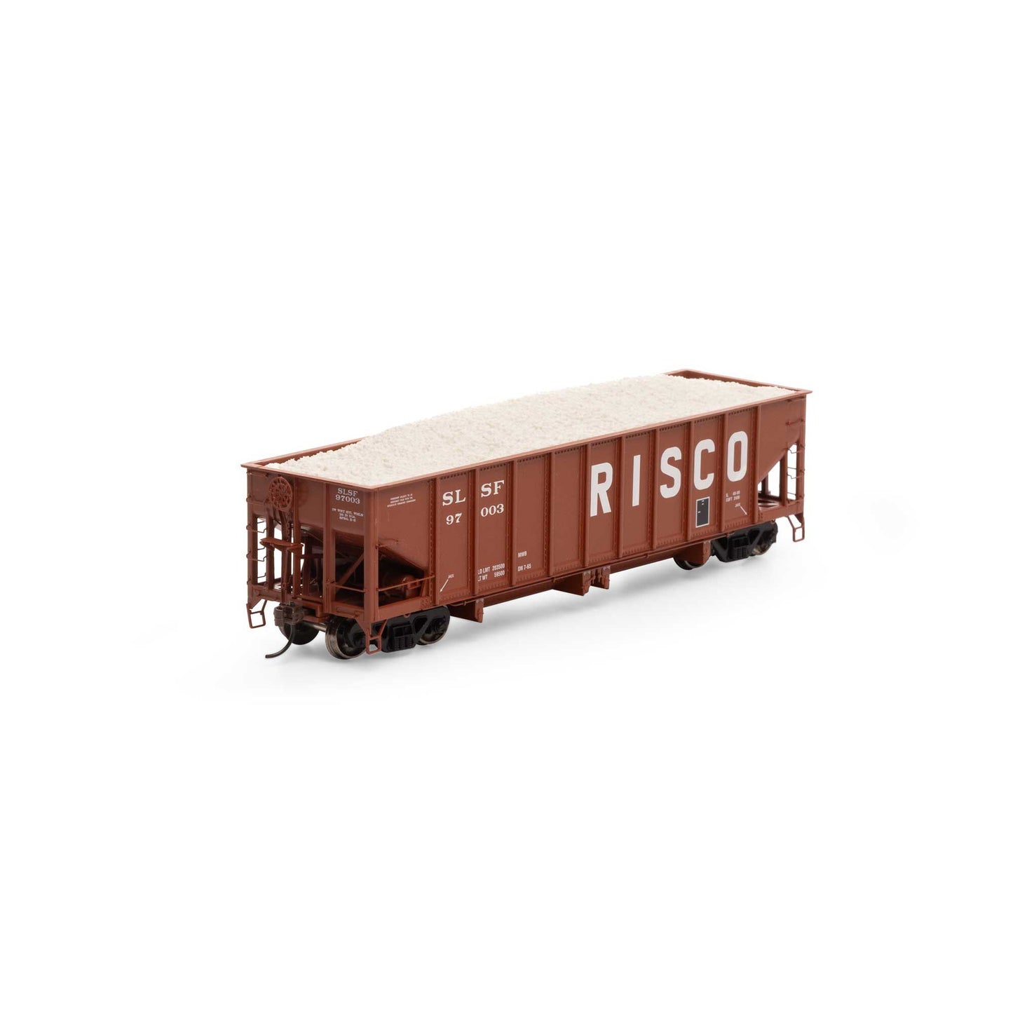 HO 40' Ribbed 3-Bay Ballast Hopper Model (ATH7636)