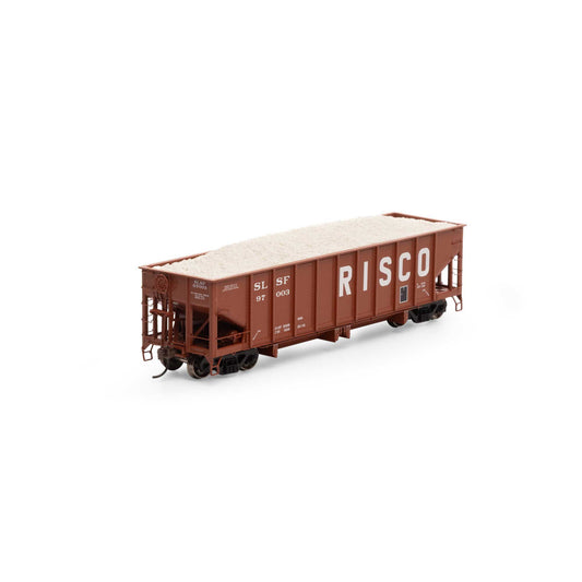 HO 40' Ribbed 3-Bay Ballast Hopper Model (ATH7636)