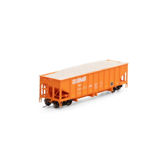 HO 40' Ribbed 3-Bay Ballast Hopper NS #994677 (ATH7639)