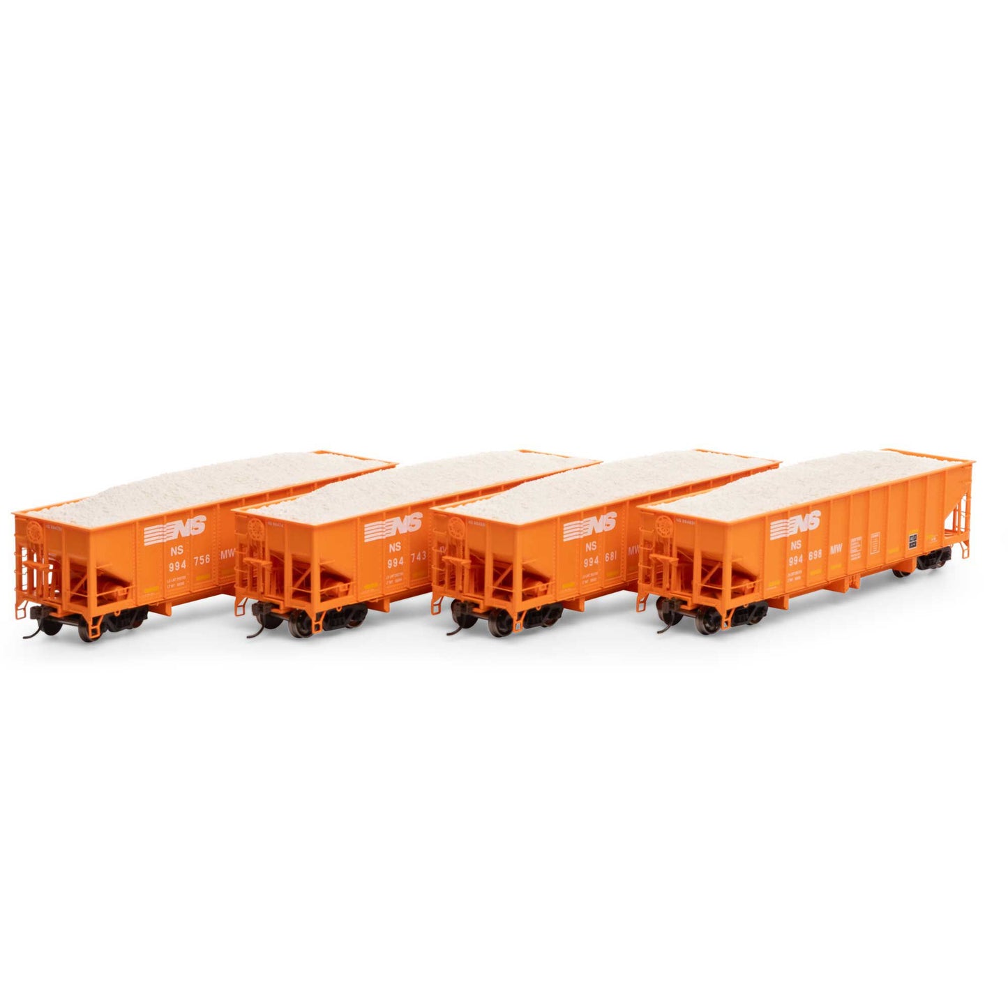 HO 40' Ribbed 3-Bay Ballast Hopper Norfolk Southern #1 (ATH7640)