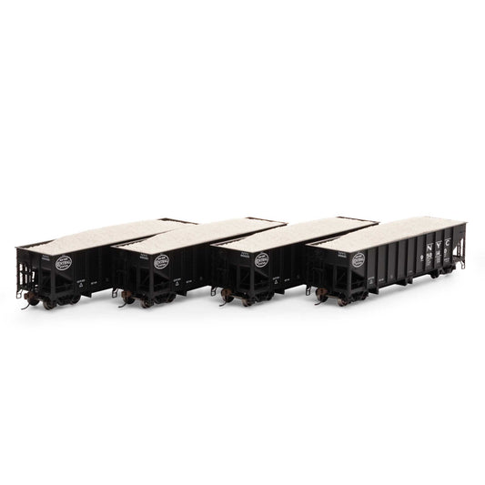 HO 40' Ribbed 3-Bay Ballast Hopper NYC #1 (ATH7643)