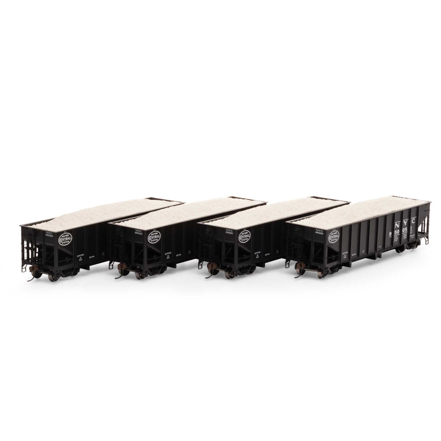 HO 40' Ribbed 3-Bay Ballast Hopper NYC #2 (ATH7644)
