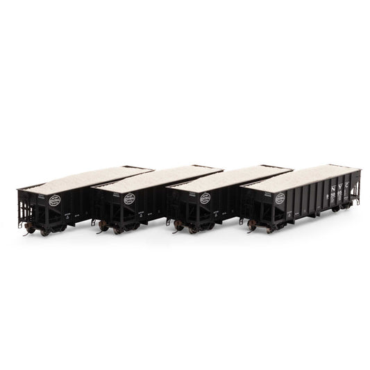 HO 40' Ribbed 3-Bay Ballast Hopper NYC #2 (ATH7644)