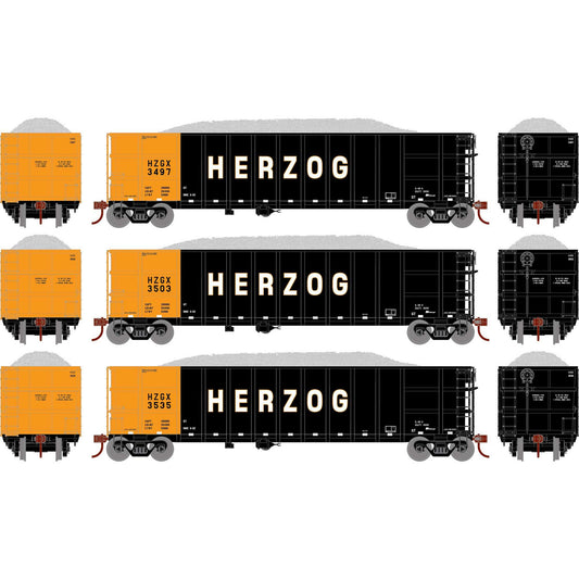 HO Thrall High Side Gondola with Load HZGX #1 Plastic Model (ATH7668)