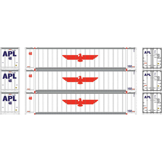 N 48' Containers APLU #485711, 485732, and 485766 (ATH7685)