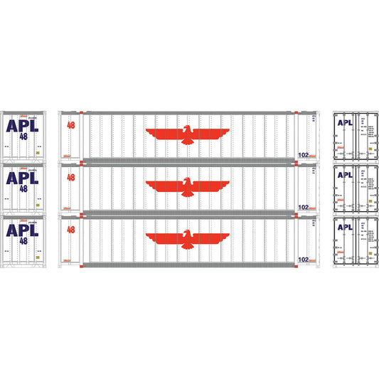 N 48' Containers Set (APLU #485709, #485744, #485783) (ATH7686)