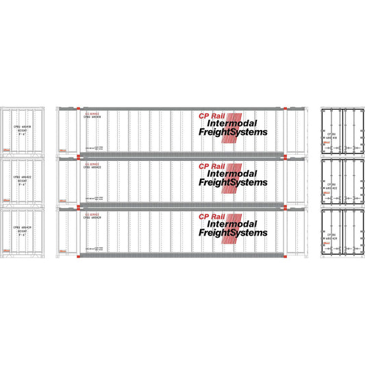 N 48' Containers CPBU 680418 680422 680439 (ATH7694)