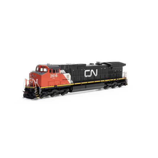 HO Dash 9-44CW Locomotive Sound-Ready CN #2616 (ATH78060)