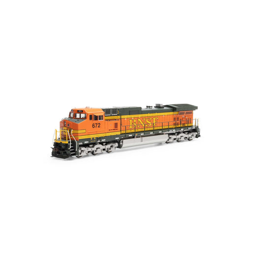 HO Dash 9-44CW Locomotive Sound-Ready BNSF & Heritage II #672 (ATH78061)